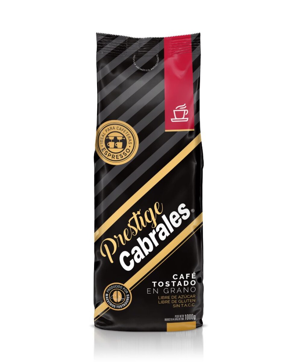 Café CABRALES Prestige Tostado en grano 1kg. 