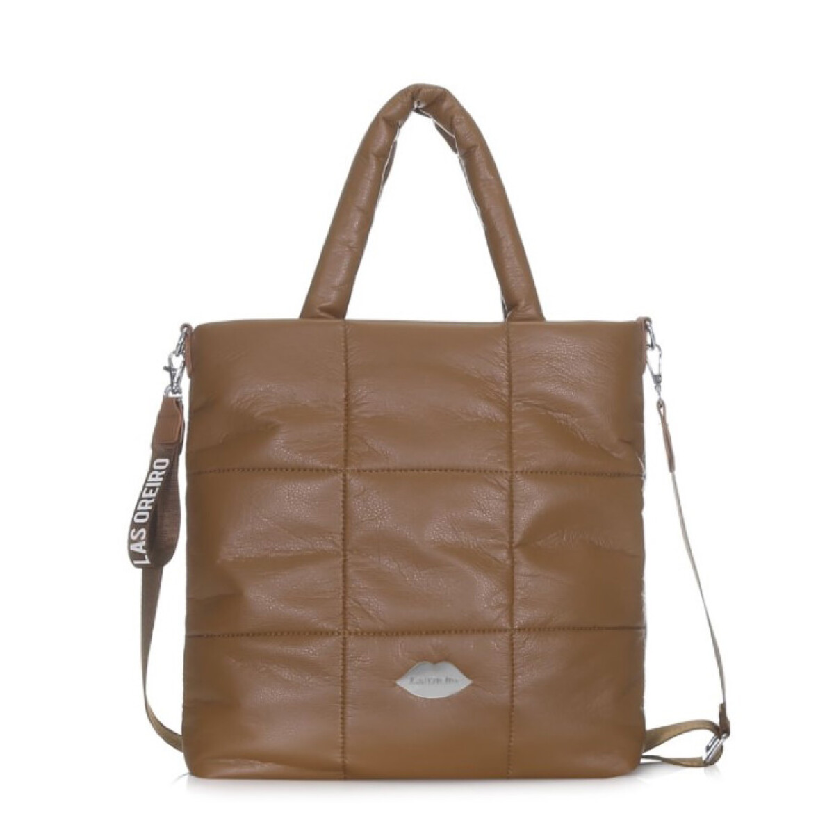 Cartera Las Oreiro Capitoneada - Marrón 