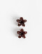 Broches Sets Flores Set De Broches Flor Hawaiana - Marron Chocolate