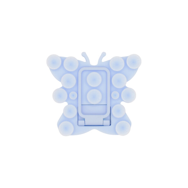 Ventosa adhesiva con soporte diseño mariposa color celeste Ventosa Adhesiva Con Soporte Diseño Mariposa Color Celeste