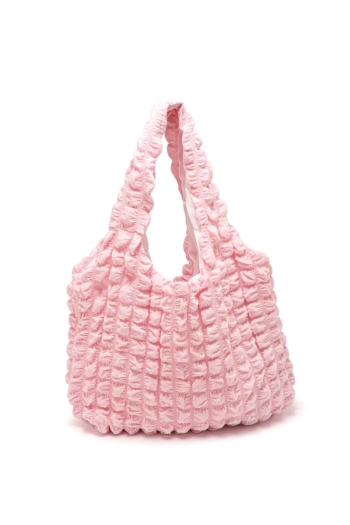 Bolso Textura Rosado