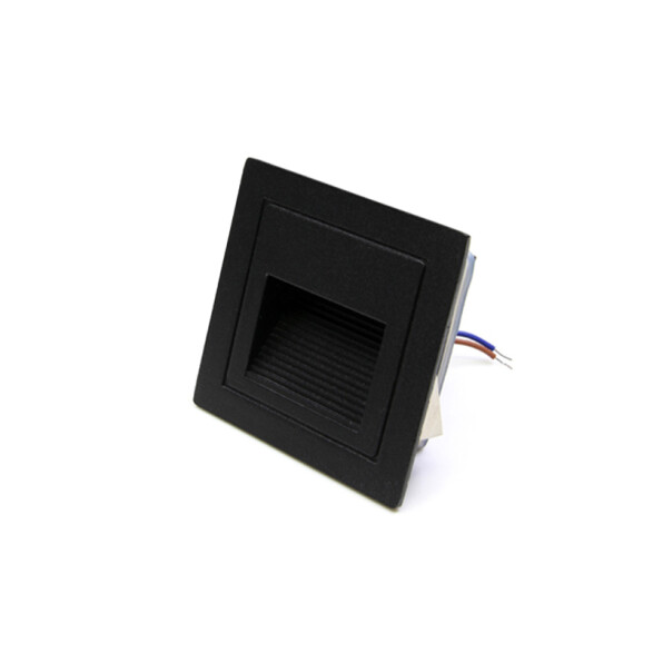 Luminaria de embutir pared LED cálida IP65 84x84mm IX4421