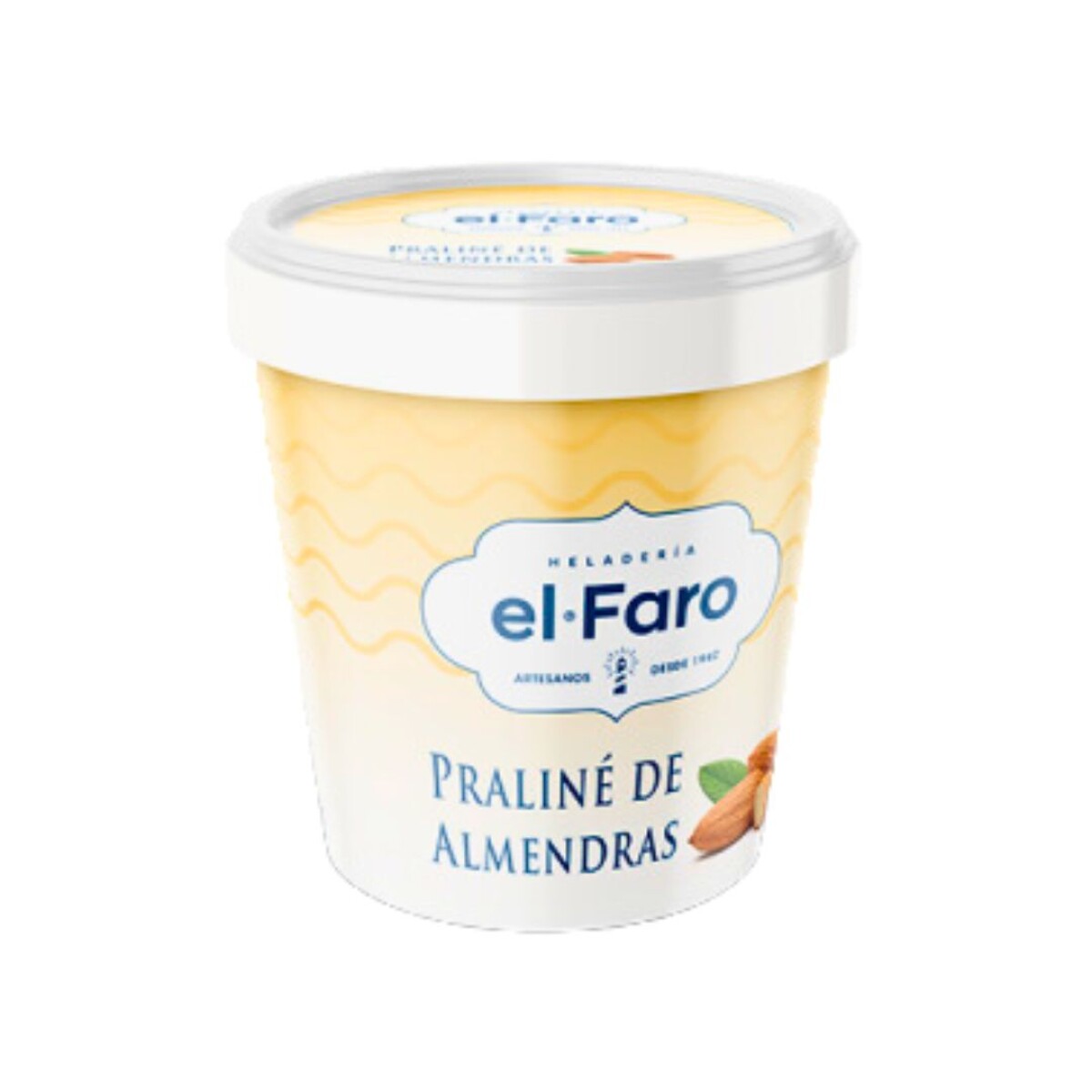 Helado Praliné de Almendras El Faro - 1,1 lt 
