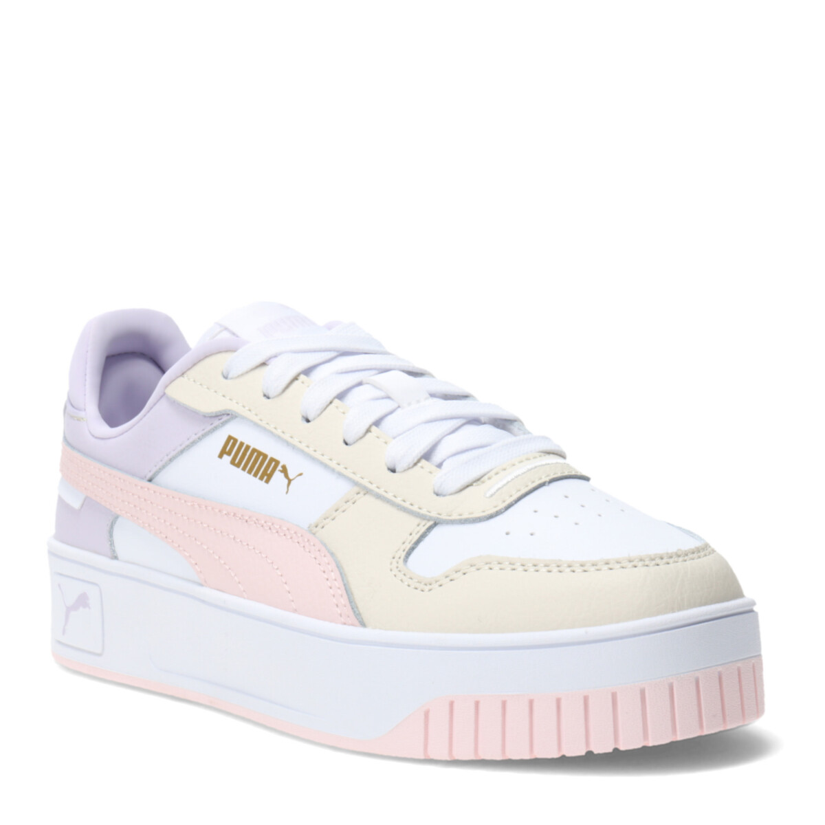 Championes de Mujer Puma Carina Street Plataforma - Blanco - Beige - Lila 