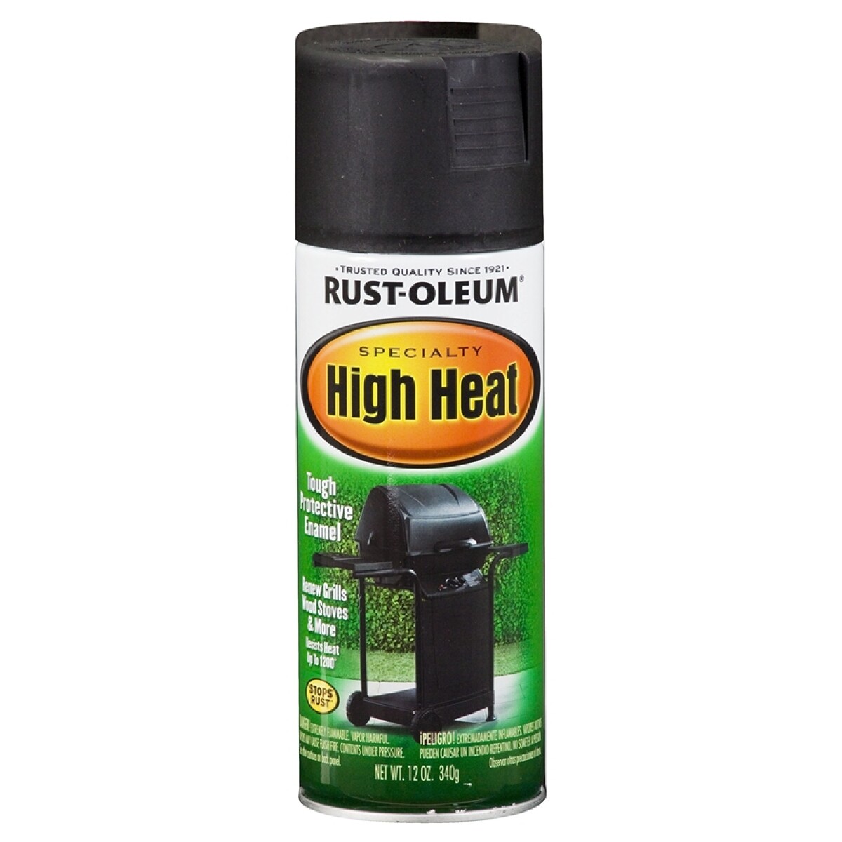 AEROSOL RUST OLEUM ALTA TEMPERATURA 340gr. - NEGRO MATE 