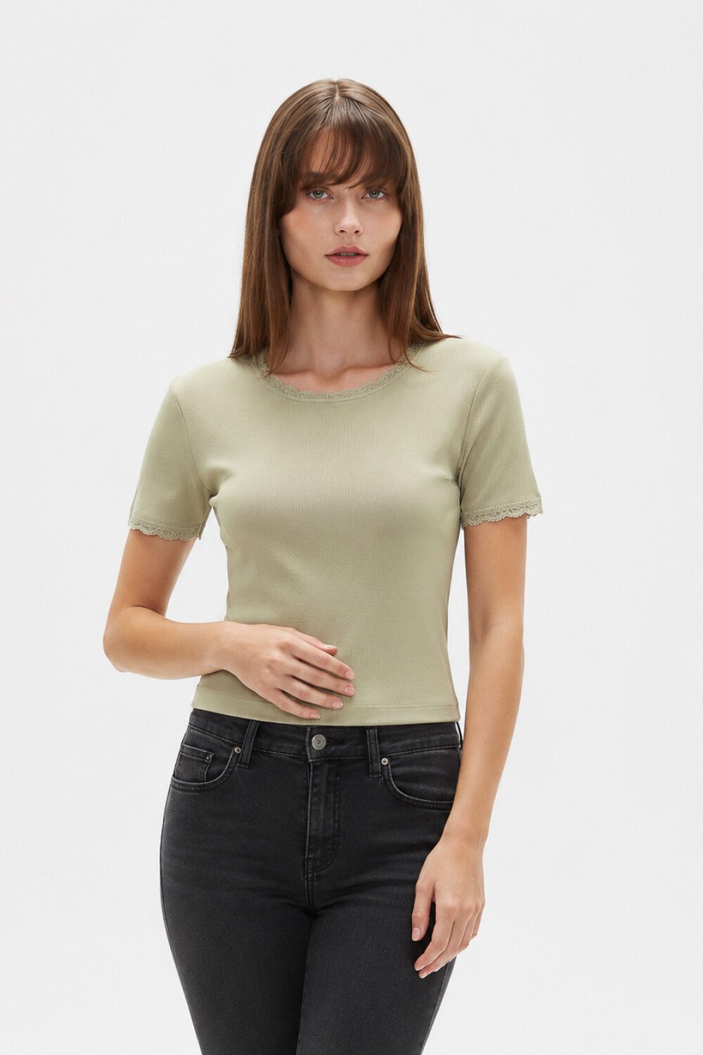 Remera Salpa Verde Grisaceo