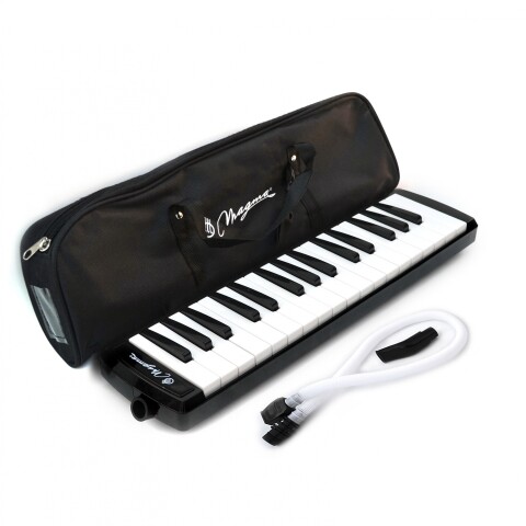 Melodica Magma negra "Piano" 32 notas con funda negra Unica