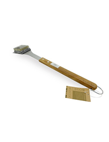 CEPILLO LIMPIA PARRILLA 44 CM ACERO INOX MANGO MADERA CEPILLO LIMPIA PARRILLA 44 CM ACERO INOX MANGO MADERA