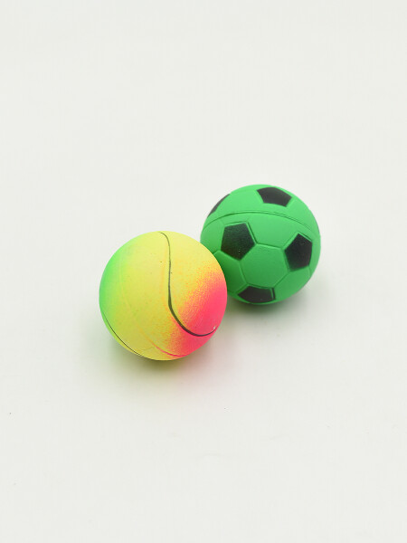 PELOTA P/MASCOTA X2 MULTICOLOR