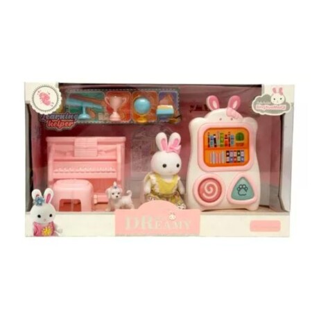 Playset Conejos Bay Dreamy Clases Piano con Accesorios 001