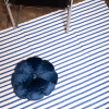 Alfombra algodón rayas azules 120x180cm Alfombra algodón rayas azules 120x180cm