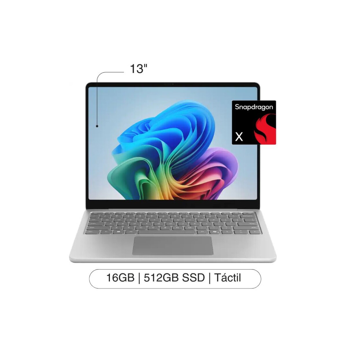 MICROSOFT Surface Copilot+ 13' Táctil FHD 512GB / 16GB RAM Snapdragon X Plus W11 