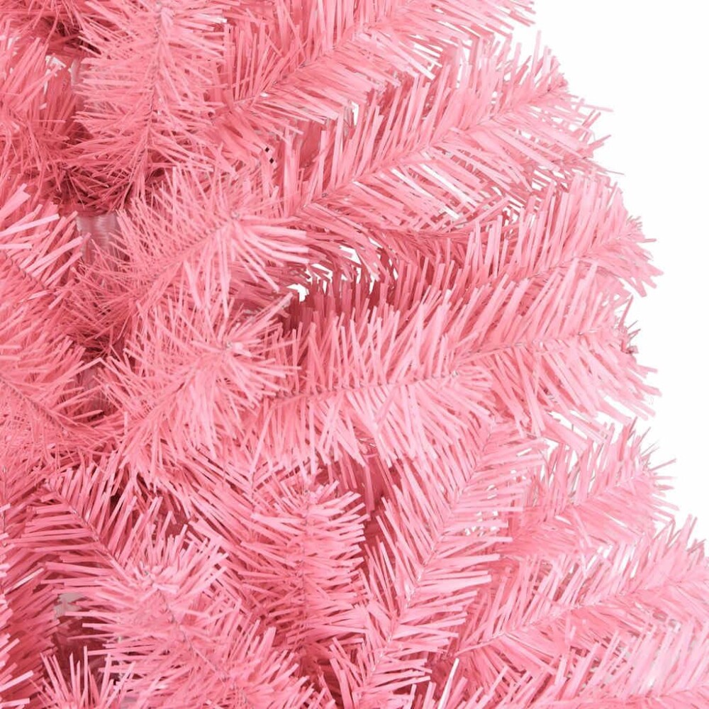 Arbolito Arbol Navidad 1,80m Completo Con Luces Y Adornos Rosado