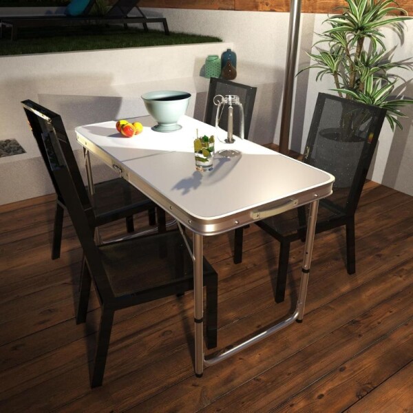 MESA PLEGABLE DE ALUMINIO 120 X 60 CM MESA PLEGABLE DE ALUMINIO 120 X 60 CM