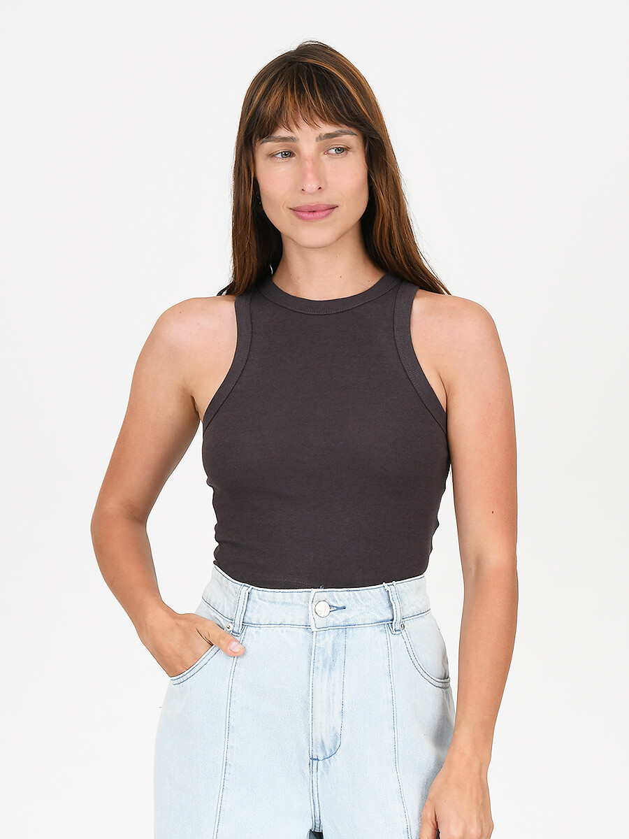 MUSCULOSA TULI - GRIS OSCURO 