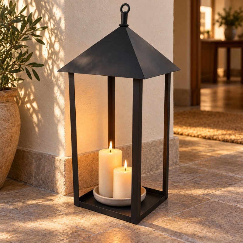 Farola decorativa sin vidrio de 70 cm Farola decorativa sin vidrio de 70 cm