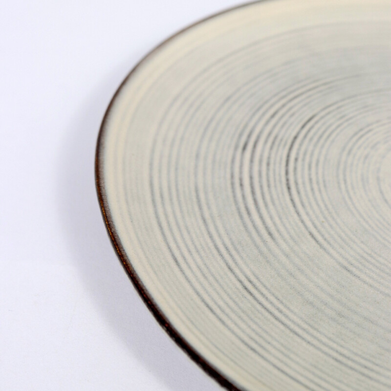 PLATO PLAYO CERAMICA GRIS COMB 26.5CM Unica
