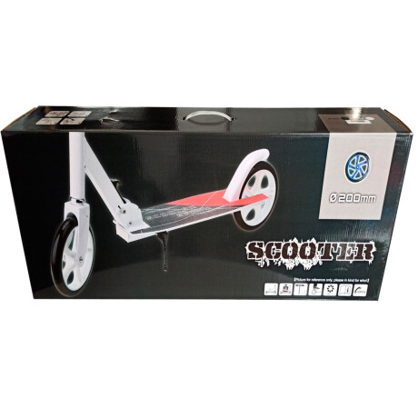 Monopatin Scooter Plegable Aluminio 200 Mm Blanco