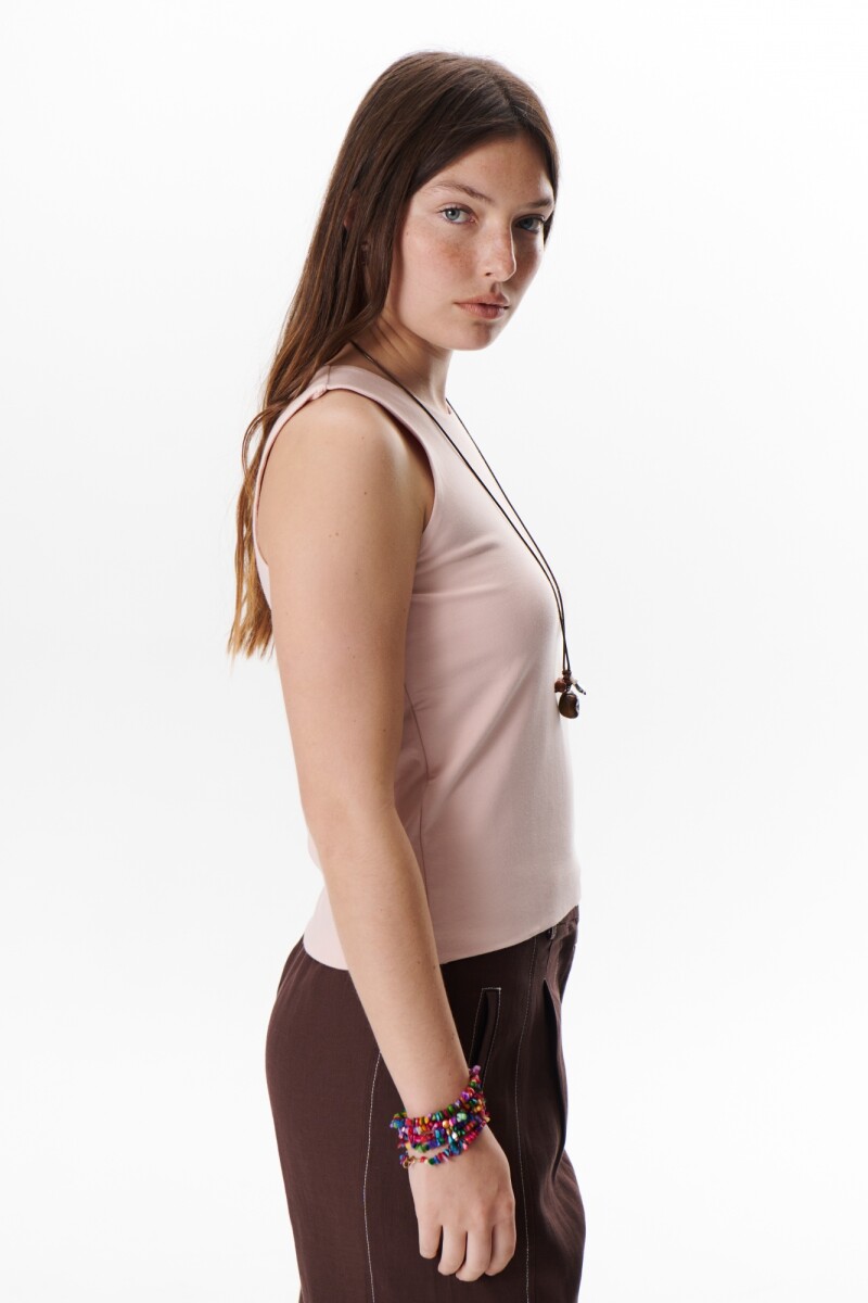 MUSCULOSA DOBLE ROSA