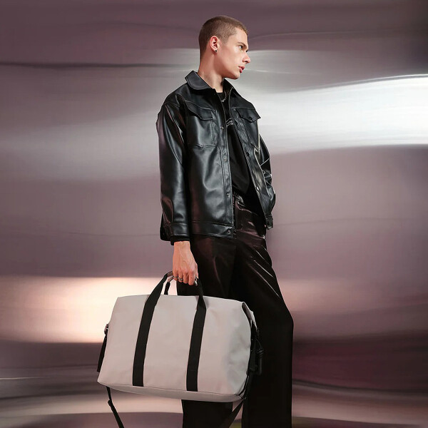 Bolso Deportivo Gaston Luga Weekender Impermeable Ajustable Color Gris