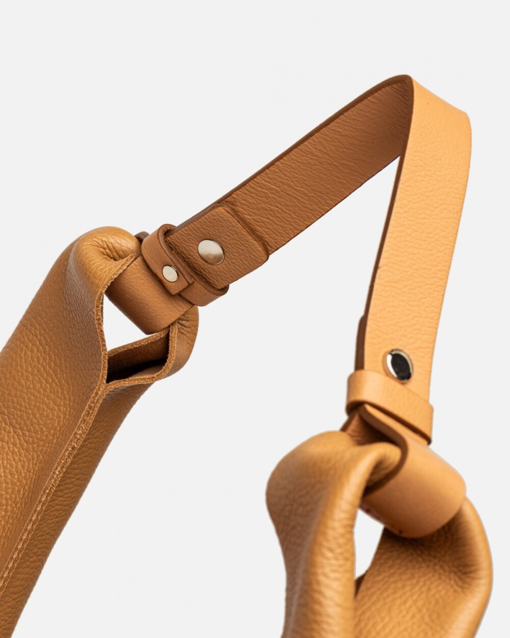 Bolso The Shopping en cuero graneado Cuoio