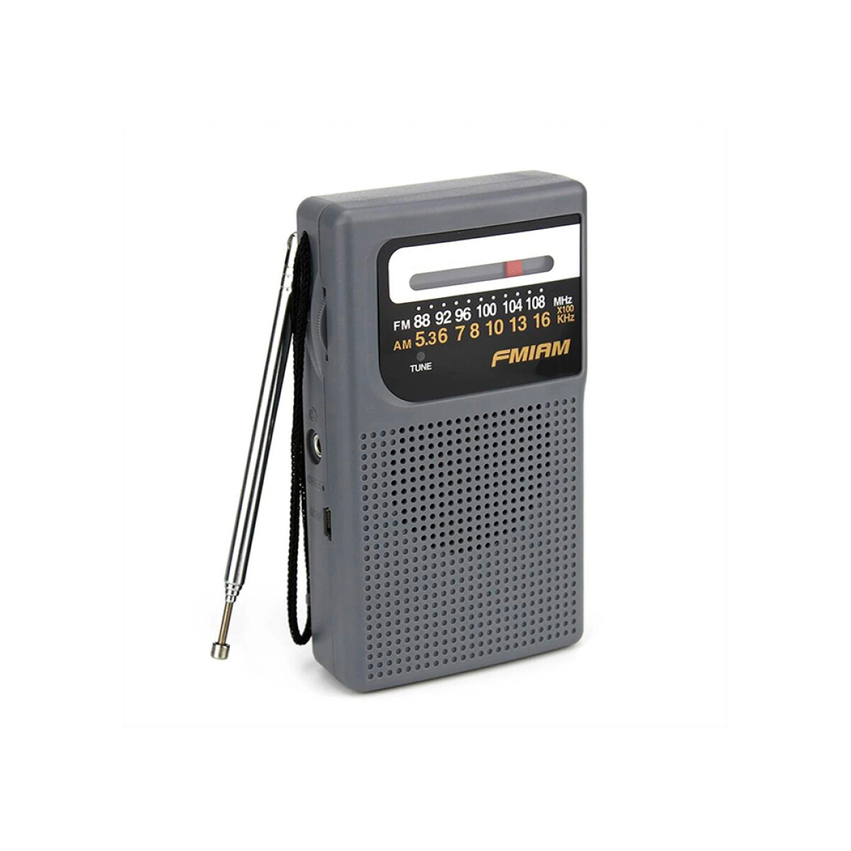 Radio de bolsillo AM/FM CPR122 plateado de 0.1 W RMS