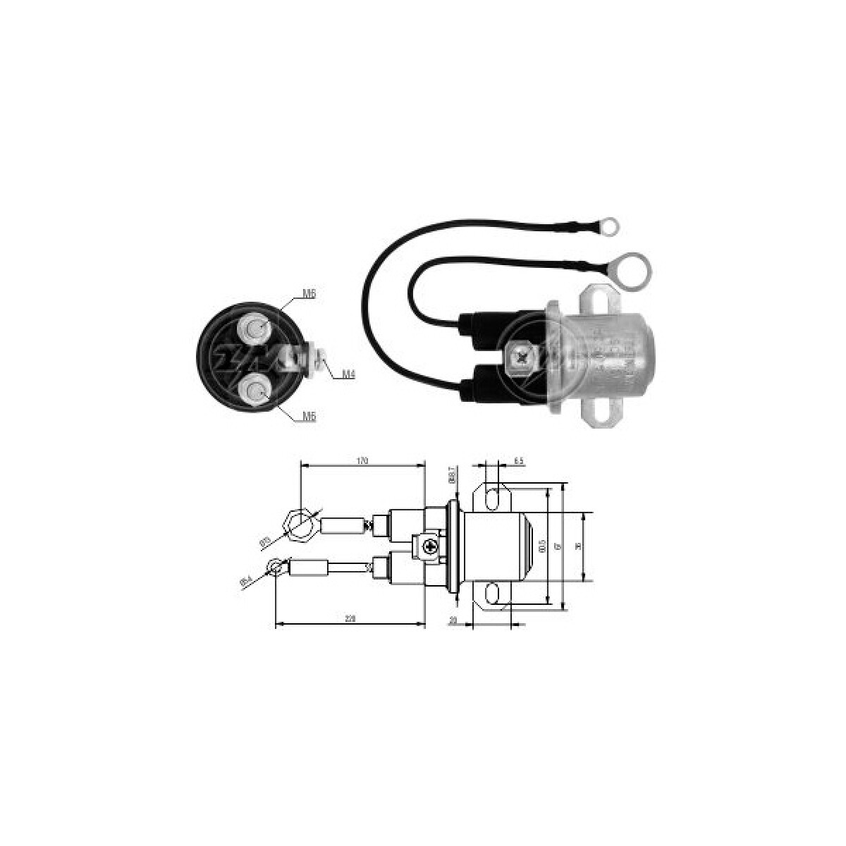 AUTOMATICO DE ARRANQUE FORD AUX. 24V D.REMY 38MT CAMION VOLKSWAGEN FORD CARGO ZM 