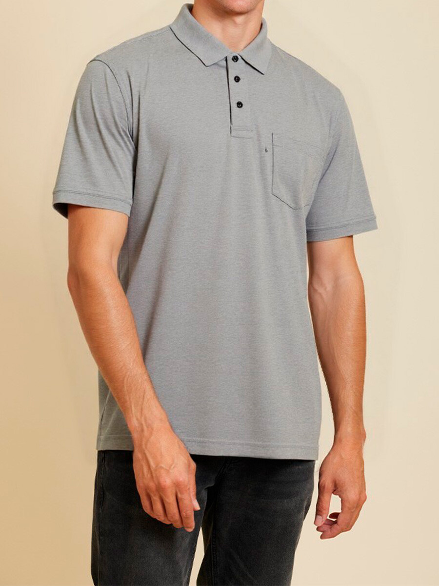 T-SHIRT POLO CORBIN - Gris 