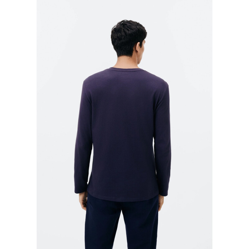 CAMISETA ML MASC AZUL ESCURO