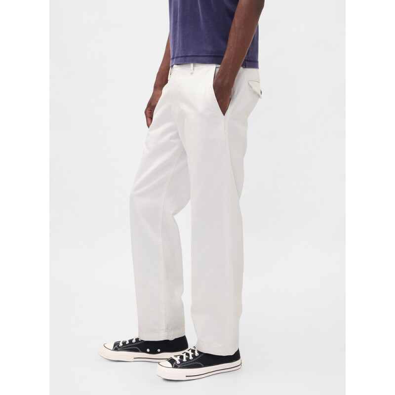 STRAIGHT FIT WHITE TROUSER WHITE V2 GLOBAL 2