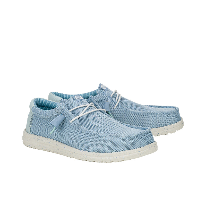 Calzado Hey Dude Wally Stretch Mesh Azul