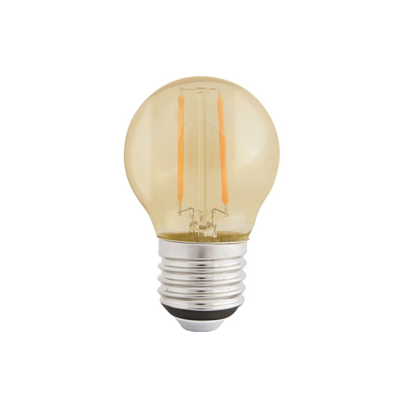 Lámpara LED G45 gota ámbar E27 4W 280Lm cálida TE3126