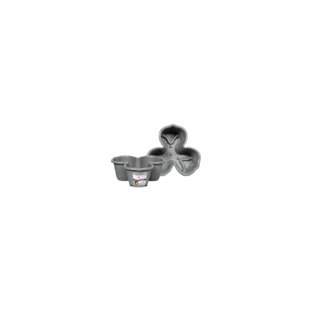 MACETA PETALO 1 LITRO GRIS GRIS