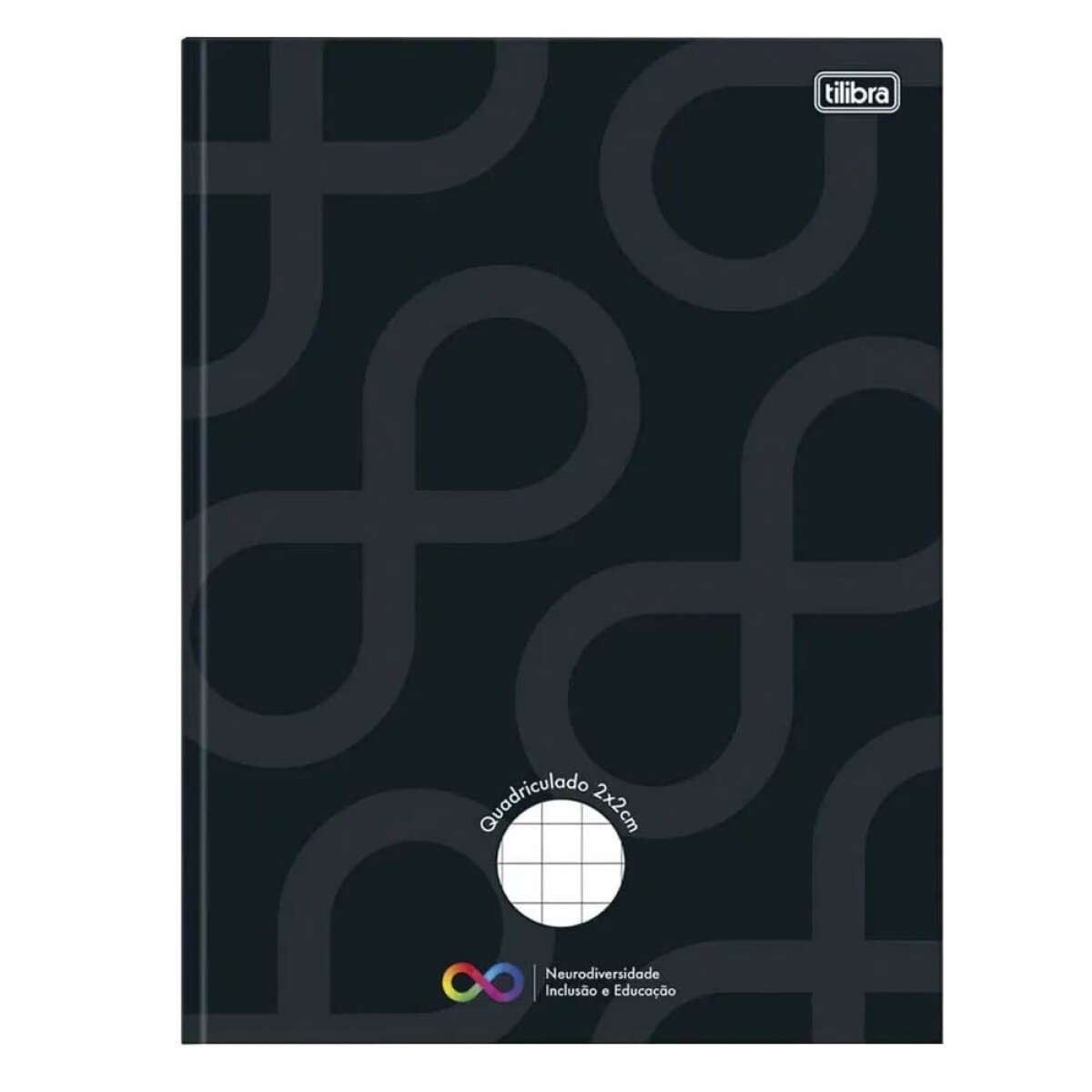 Cuadernola Tilibra Neurodiversidad 40 hojas Cuadriculadas 2x2 cm - Negro 