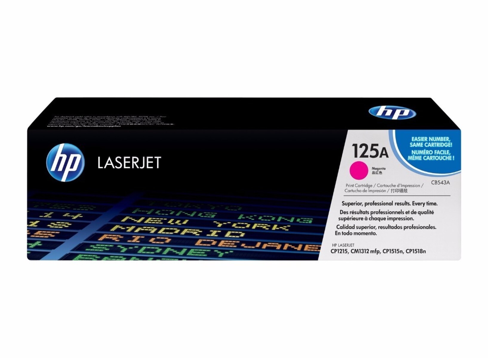 HP TONER CB543A MAGENTA 125A 1400 COPIAS 1215/1515/1510/1312 - Hp Toner Cb543a Magenta 125a 1400 Copias 1215/1515/1510/1312 