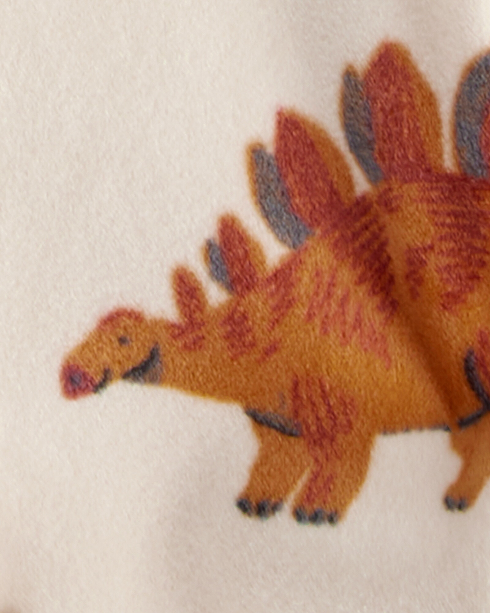 Pijama una pieza de micropolar, con pie, diseño dinos Sin color