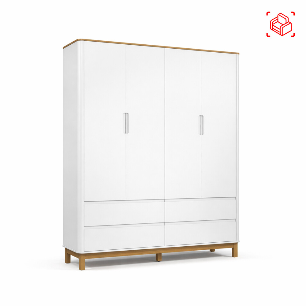 PLACARD 4 PUERTAS MDF BLANCO FLOW KIDS