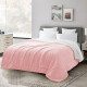 Frazada Manta Polar Termica Con Corderito 2 Plazas Rosa
