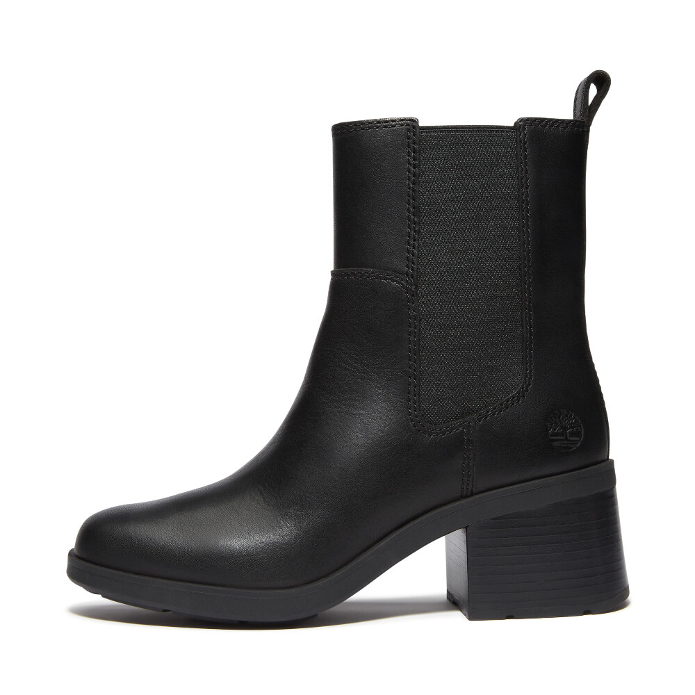 Botas Mid Chelsea Mujer Black Full Grain