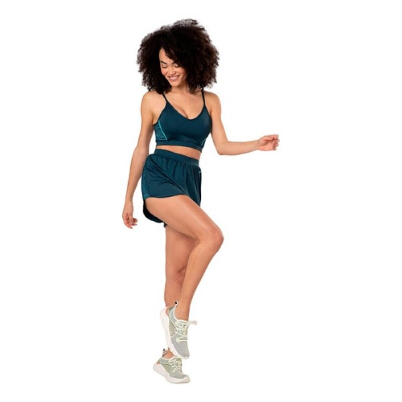 Short deportivo para dama Graphene Azul Petróleo Short deportivo para dama Graphene Azul Petróleo