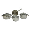 Batería Cocina Tramontina Allegra 7 Piezas Acero Inoxidable Batería Cocina Tramontina Allegra 7 Piezas Acero Inoxidable