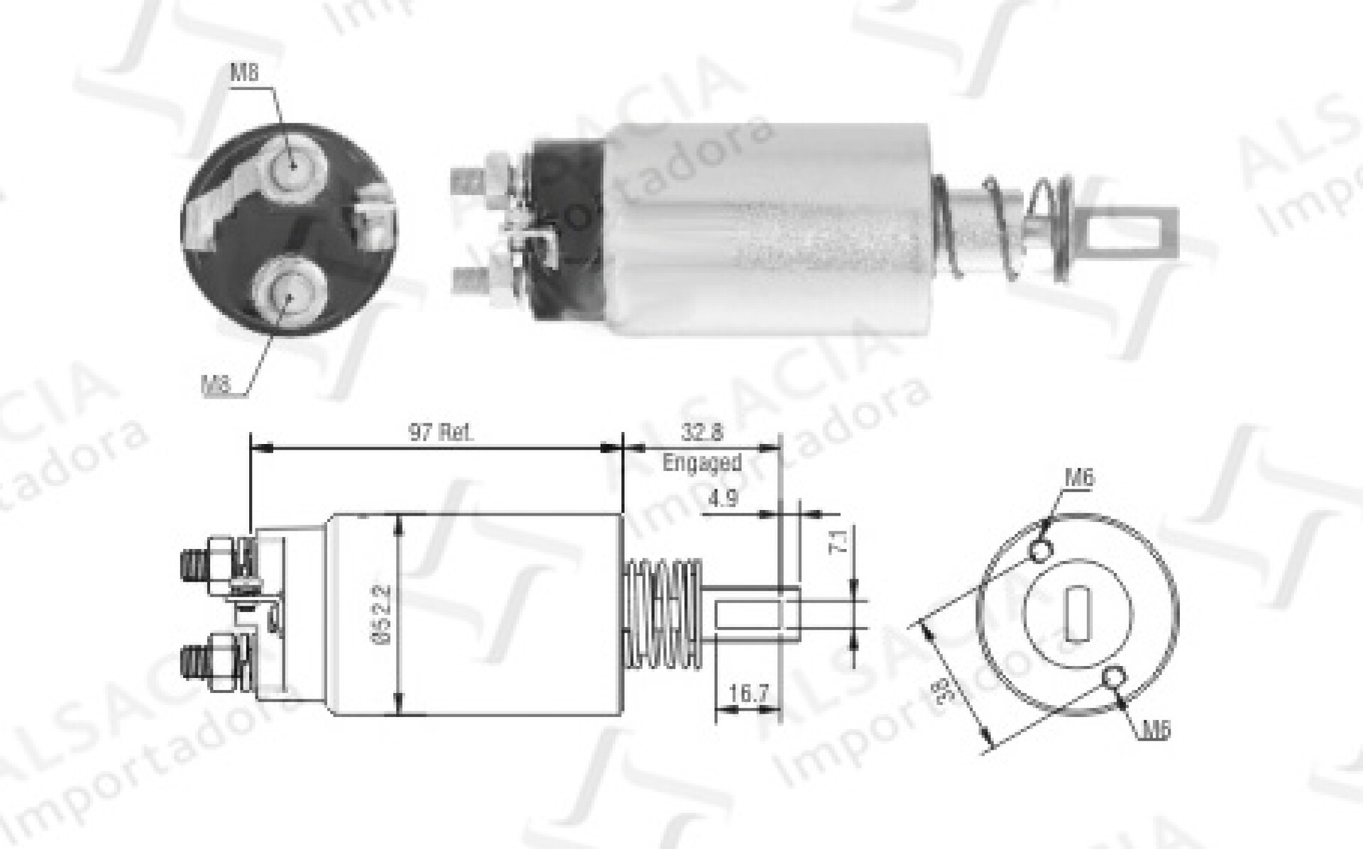 AUTOMATICO DE ARRANQUE - HITACHI 24V =SS.2515CH ZM 
