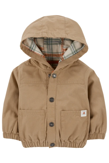 Campera de lona con forro de franela Campera de lona con forro de franela