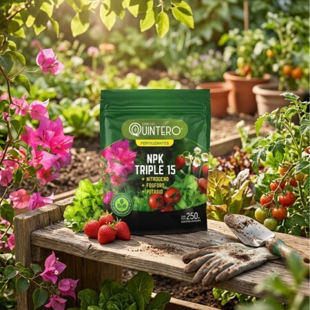 Fertilizante NPK Triple 15 1 kilo Quintero Fertilizante NPK Triple 15 1 kilo Quintero
