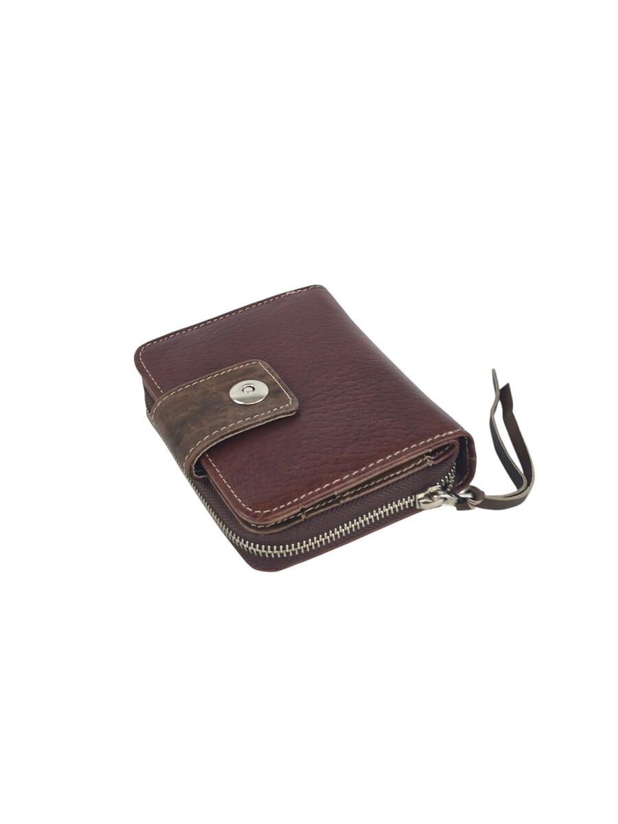 Monedero tarjetero mediano - Marron 