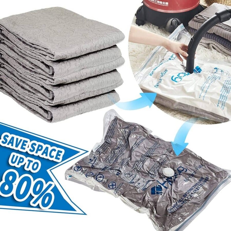 Bolsa al vacío para ropa reduce espacios 80 x 100 cm Bolsa al vacío para ropa reduce espacios 80 x 100 cm