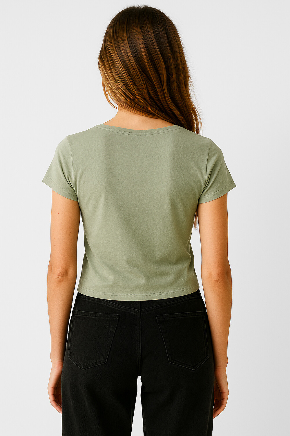 Remera Querias Verde Azulado