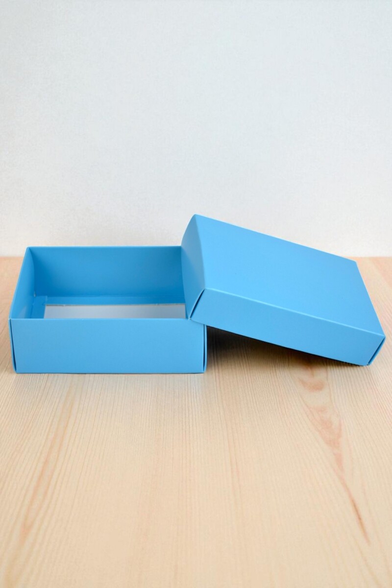 Caja Rectangular 8x12x4,5 cm - CELESTE 