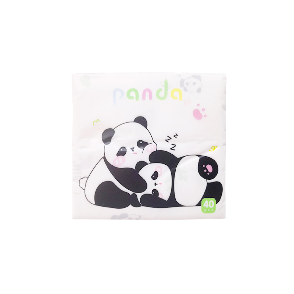 Pañuelos estampados diseño Panda 40pcs - Pañuelos Estampados Diseño Panda 40pcs 
