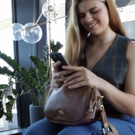 Bandolera con Cinta Phenix Camel